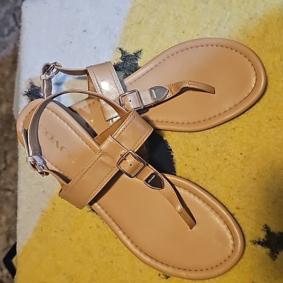 Coach Shoes - Coach Tan Cassidy Sandles